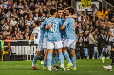 El Celta asalta Mestalla y los cuartos de final de la Copa del Rey