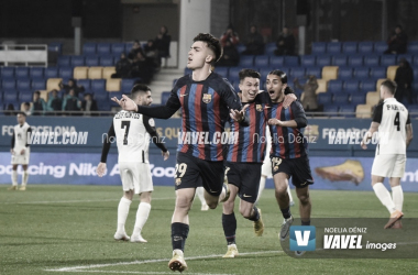 Barça Atlètic vs Real Unión Club en vivo y en directo online en la Primera RFEF 2022-2023 (1-1)