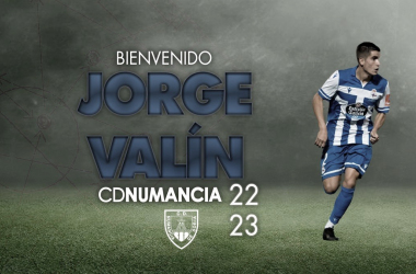 Jorge Valín se une al club rojillo. Imagen: Numancia.