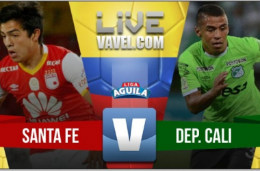 Resultado Santa Fe vs Deportivo Cali por la Liga Águila 2017-II (2-0)