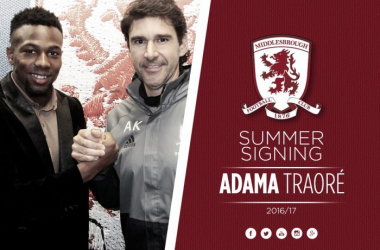 Middlesbrough complete Adama Traore signing