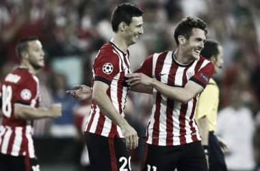 Aduriz, primer goleador de Champions en San Mamés