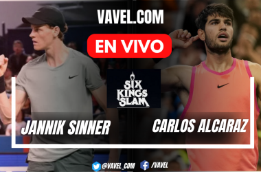 Resumen y sets del Sinner 2-1 Alcaraz en Six Kings Slam