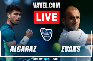 Summary and points of Alcaraz 2-0 Evans in Shanghai Masters 1000