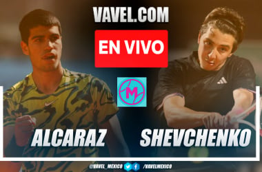 Alcaraz vs Shevchenko EN VIVO: Break del español (1-0)