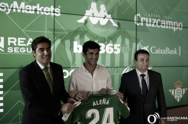 La ambición marca la presentación de Aleñá en el Real Betis