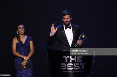 Liverpool's Alisson Becker crowned FIFA Goalkeeper of the Year