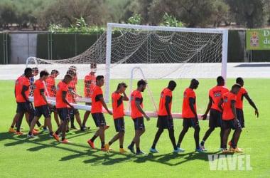 Cuatro entrenamientos para preparar los partidos contra Celta y Almería