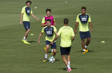 Cuatro entrenamientos del Granada CF antes de visitar al Valladolid