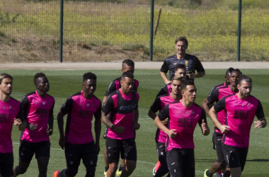 Tres entrenamientos antes de visitar al Sevilla FC