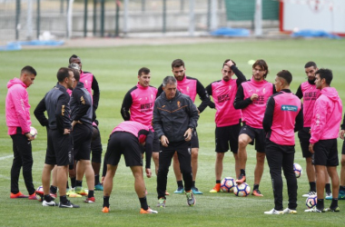 Dos entrenamientos y partido de Copa con Osasuna antes del parón