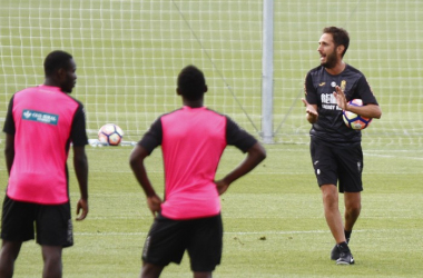 Entrenamientos con Planagumà en la semana de parón en Liga