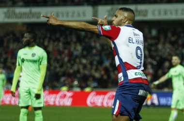 El Arabi, a dos tantos de ser el máximo goleador del Granada CF