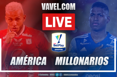 Resumen América vs Millonarios (1-2)&nbsp;en los cuartos de final ida por Liga BetPlay 2021-I