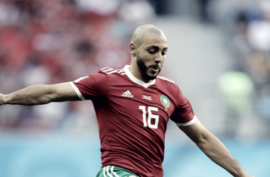 Amrabat, fuera del partido con Portugal