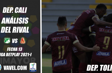 Deportivo Cali, análisis del
rival: Deportes Tolima (Fecha 13, Liga 2021-I)