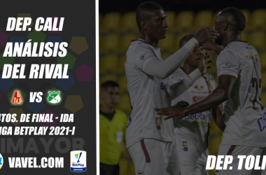 Deportivo Cali, análisis del rival: Deportes Tolima (4tos. de final - ida, Liga 2021-I)