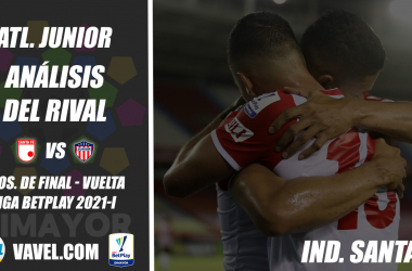 Junior de Barranquilla, análisis del rival: Independiente Santa Fe (4tos. de final - vuelta, Liga 2021-I)