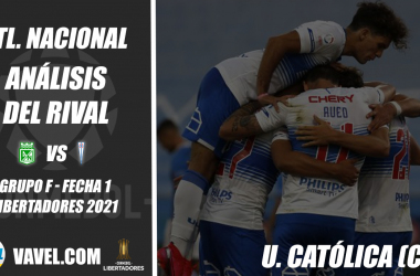 Atlético Nacional, análisis del rival: Universidad Católica (Fecha 1 - Grupo F, Libertadores 2021)