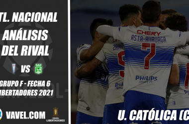 Atlético
Nacional, análisis del rival: Universidad Católica (Fecha 6 - Grupo F,
Libertadores 2021)