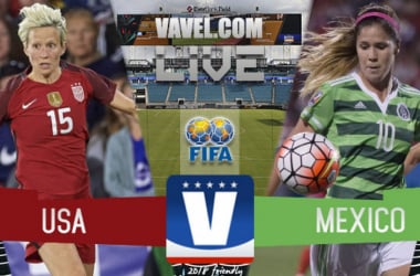 Score USWNT vs Mexico in the Women&#039;s International Friendly (4 - 1)