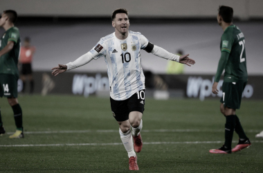 Messi impone el juego en la goleada de Argentina