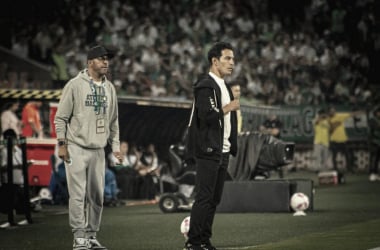 Según Transfermarkt, en 14 partidos, Diego Arias ha logrado 10 victorias con Atlético Nacional, venció a sus tres clásicos como local y ha sumado el 100% de los puntos en esta condición. Foto: @PabloDurangoDir