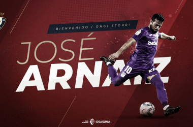 José Arnaiz llega cedido al CA Osasuna