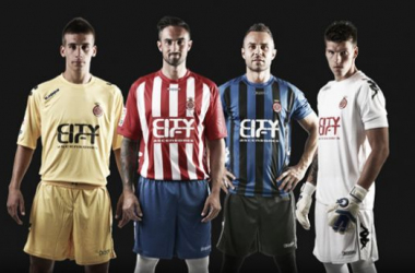 El Girona presenta sus nuevas equipaciones para la próxima temporada