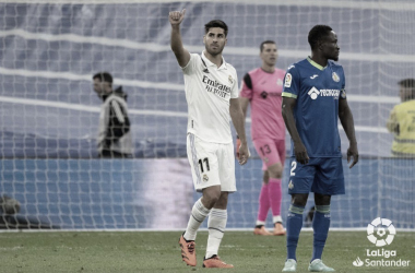 Marco Asensio ha igualado su récord de goles en una
temporada en competiciones de clubes