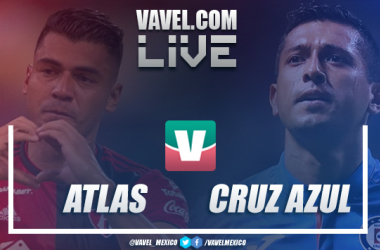 Resultado y goles del Atlas 0-2 Cruz Azul en Liga MX 2019