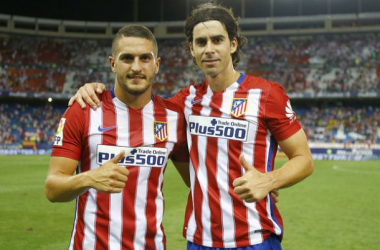 Tiago y Koke cumplen 150 partidos en Liga con la rojiblanca.