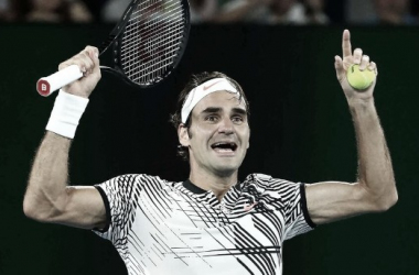 Roger Federer celebrando la victoria en el Open de Australia 2017. / Fuente: Australian Open
