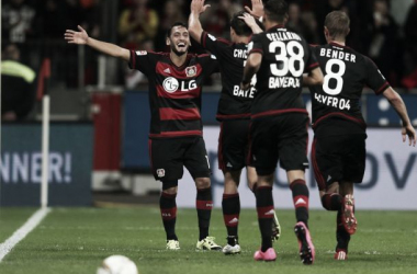 Bayer Leverkusen 1-0 1. FSV Mainz 05: Hernandez&#039;s first goal secures three points