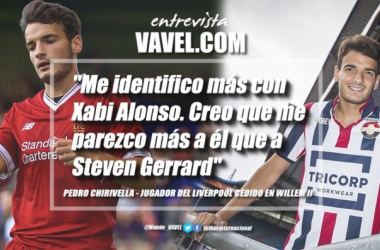 Entrevista a Pedro Chirivella: &quot;Me identifico jugando con Xabi Alonso, me parezco más a él que a Steven Gerrard&quot;