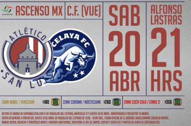 Precios, boletos y cómo canjear abonos: Atlético de San Luis vs Celaya en Liguilla