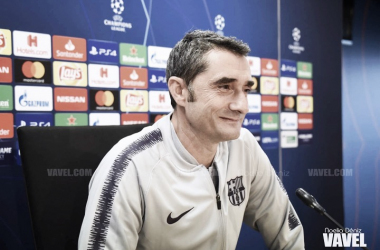 Las declaraciones de Ernesto Valverde y Gerard Piqué en la previa del partido de ida de los cuartos de final de la UEFA Champions League