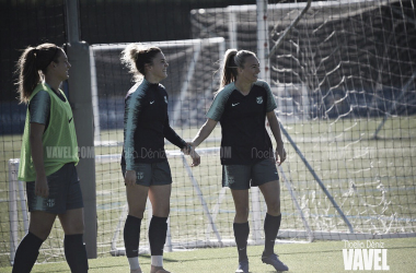 Último entrenamiento antes de recibir al Atlético de Madrid