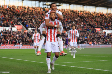 <span style="color: rgb(8, 8, 8); font-family: Lato, sans-serif; font-size: 14px; font-style: normal; text-align: start; background-color: rgb(255, 255, 255);">Lewis Baker of Stoke City celebrates scoring the 3rd goal from the penalty spot with Jacob Brown during the Emirates FA Cup Fourth Round between Stoke City and Stevenage at Bet365 Stadium on January 29, 2023 in Stoke on Trent, England. (Photo by Marc Atkins/Getty Images)</span>