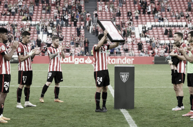 Homenaje a Balenziaga en su último partido en San Mamés | Fuente: @athleticClub