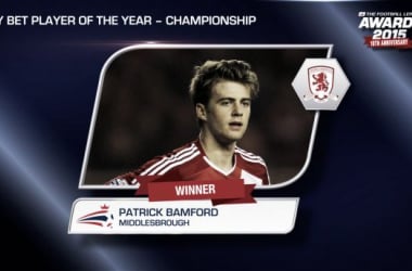 Patrick Bamford, Joe Garner y Danny Mayor, jugadores de la temporada en la Football League