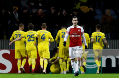 BATE Borisov 1-0 Arsenal: Gunners suffer first-leg defeat on embarrassing European night