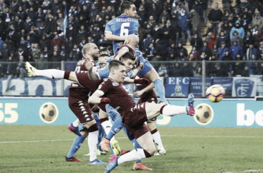 Empoli e Torino si dividono la posta tra la pioggia e il nervosismo (1-1)