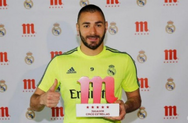 Karim Benzema, Jugador Cinco Estrellas de marzo para la afición