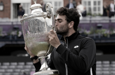 Berrettini corona su gran momento en Queen's