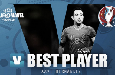 Mejor jugador en las Eurocopas: Xavi, amo y señor de los partidos