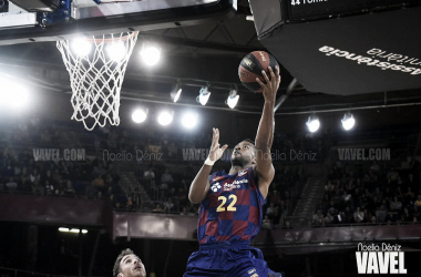 Higgins lidera el triunfo del Barça en el festival de triples (95-100)