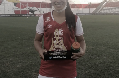 Fany Gauto, golazo y figura en el debut de Santa Fe en la Copa Libertadores Femenina