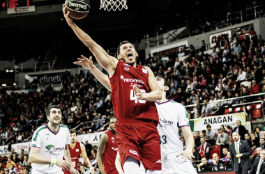 Blums en el encuentro de la primera vuelta/ Foto: Basket Zaragoza