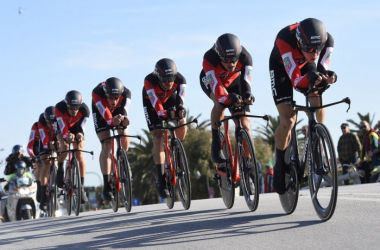 Tirreno-Adriatico - Cronosquadre alla Bmc: Damiano Caruso primo leader della corsa